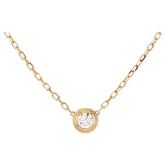 Cartier D'Amour Pendant Necklace 18K Yellow Gold with Diamond Large