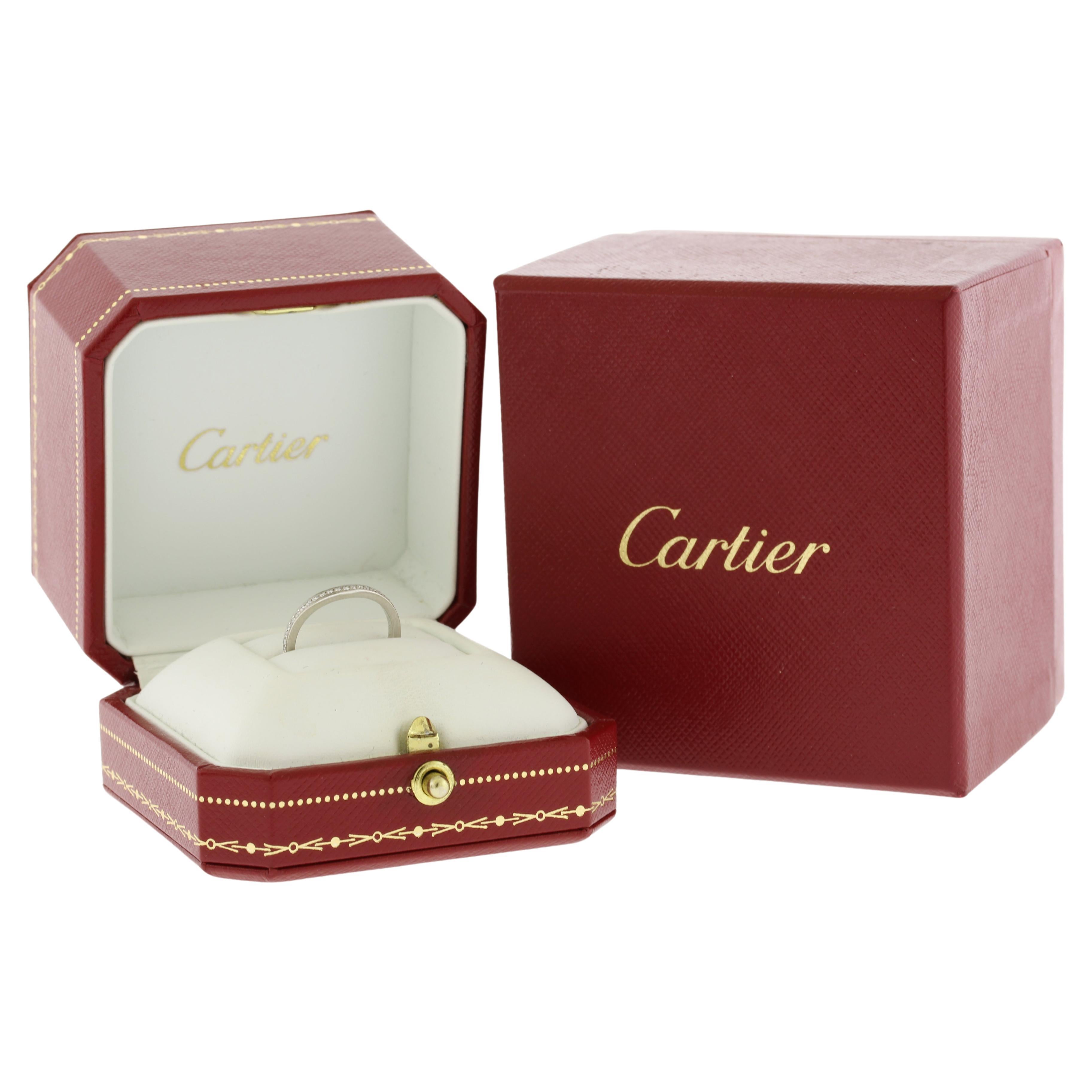 Cartier d'Amour Platinum Wedding Band For Sale
