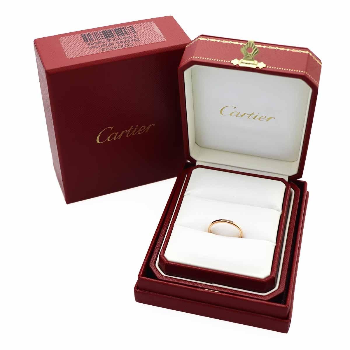 Cartier d'Amour Wedding 18K Pink Gold Band Ring US 8 3/4 For Sale 4