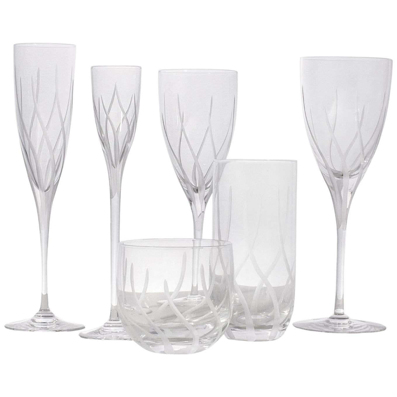 Cartier Danse De Fue Crystal Stemware