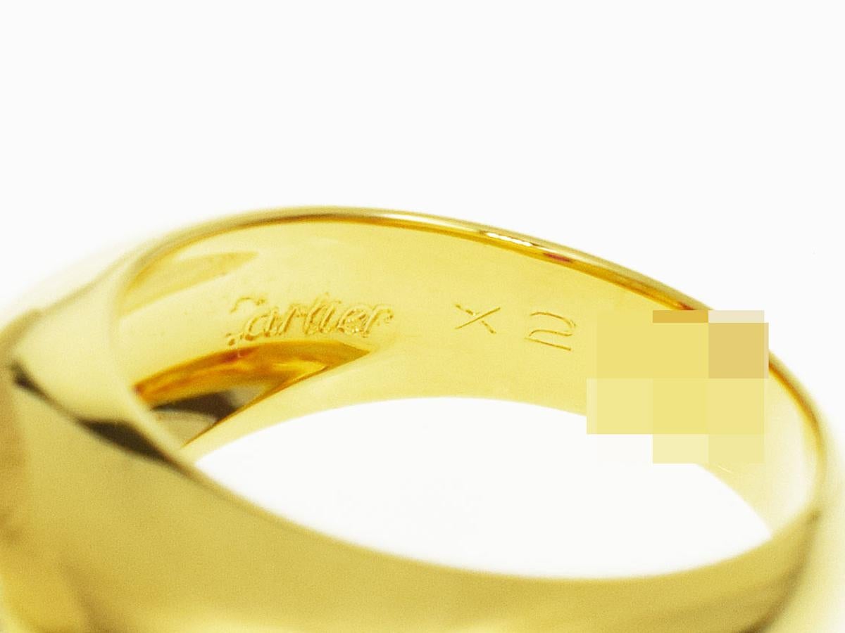 Cartier Daphne Diamond Ruby 18 Karat Yellow Gold Ring In Excellent Condition In Tokyo, JP