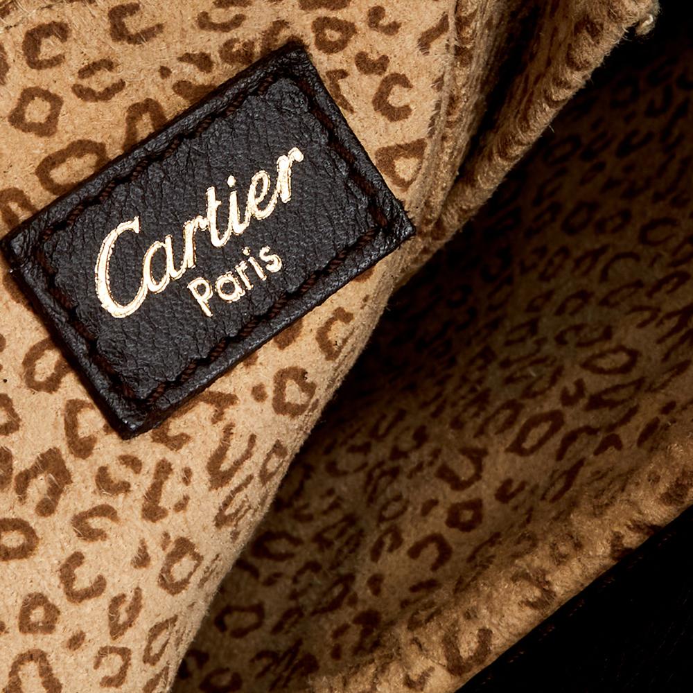 Cartier Dark Brown Leather Medium Panthere de Cartier Bag 3