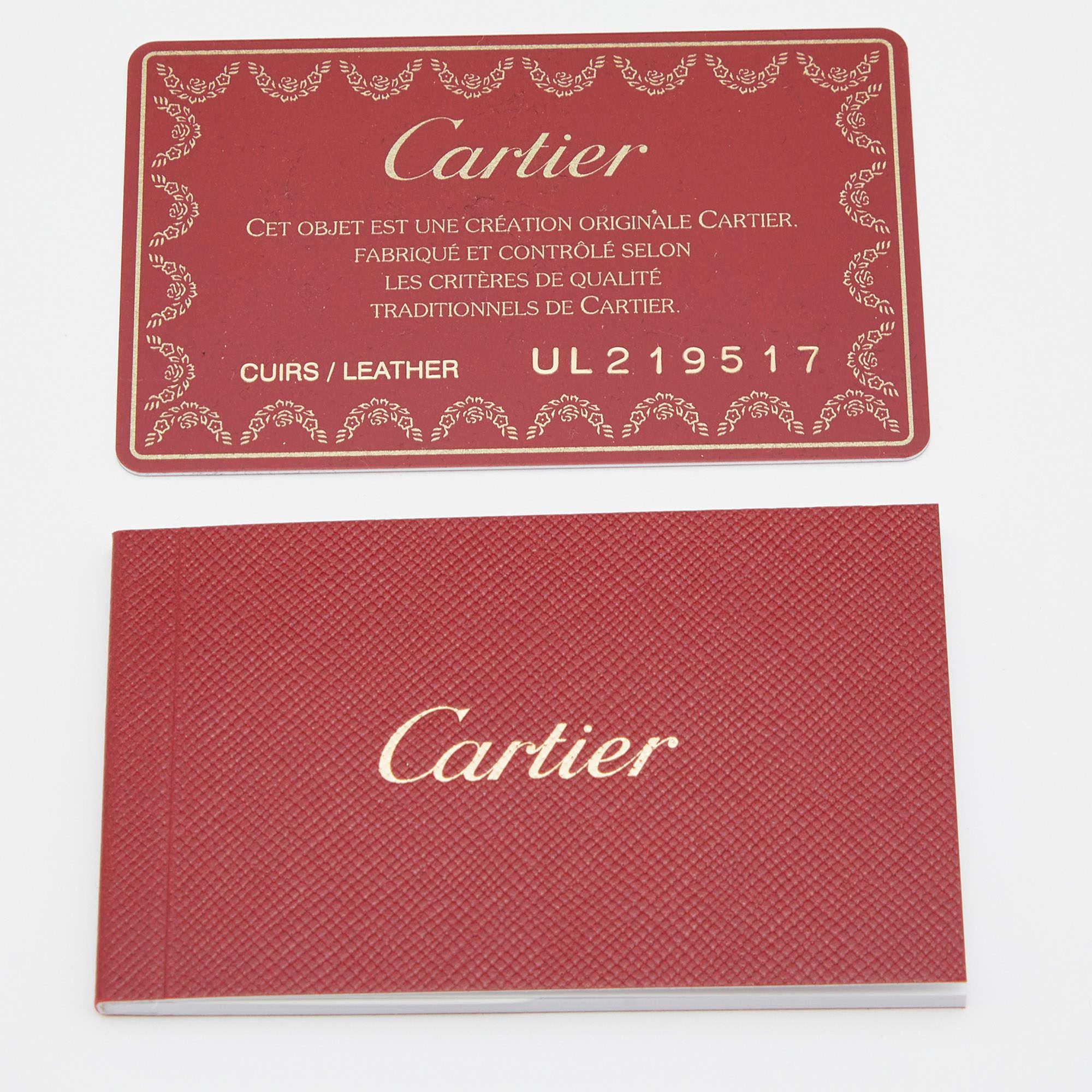 Etui de téléphone en cuir Brown foncé de Cartier 1