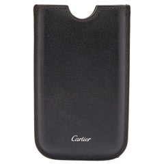 Cartier Dark Brown Leather Phone Case