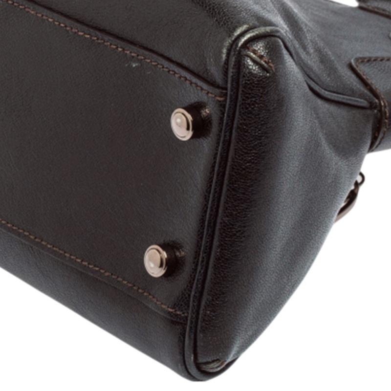 Cartier Dark Brown Leather Small Marcello de Cartier Bag 7
