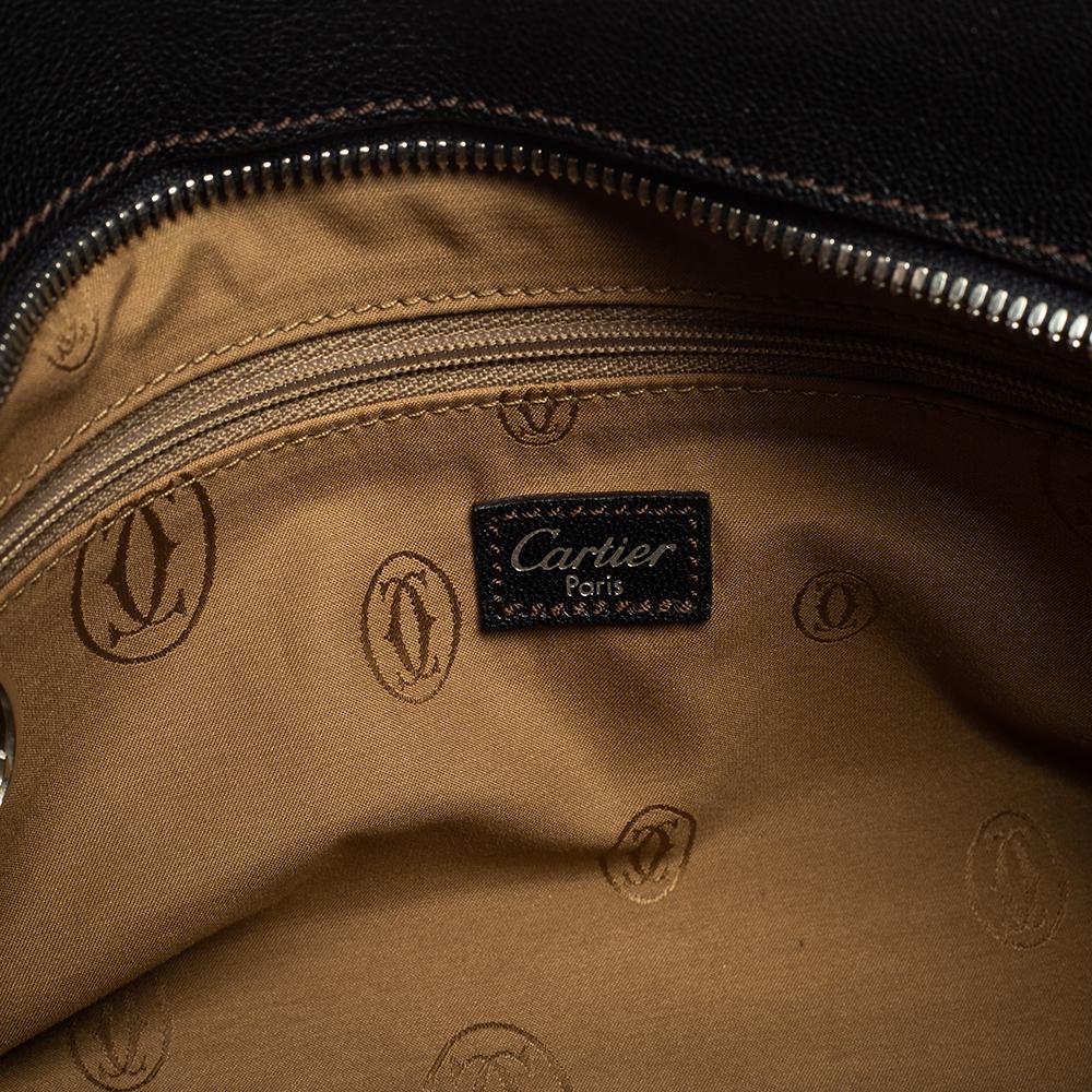 Cartier Dark Brown Leather Small Marcello de Cartier Bag 2