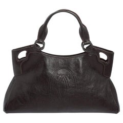 Cartier Dark Brown Leather Small Marcello de Cartier Bag