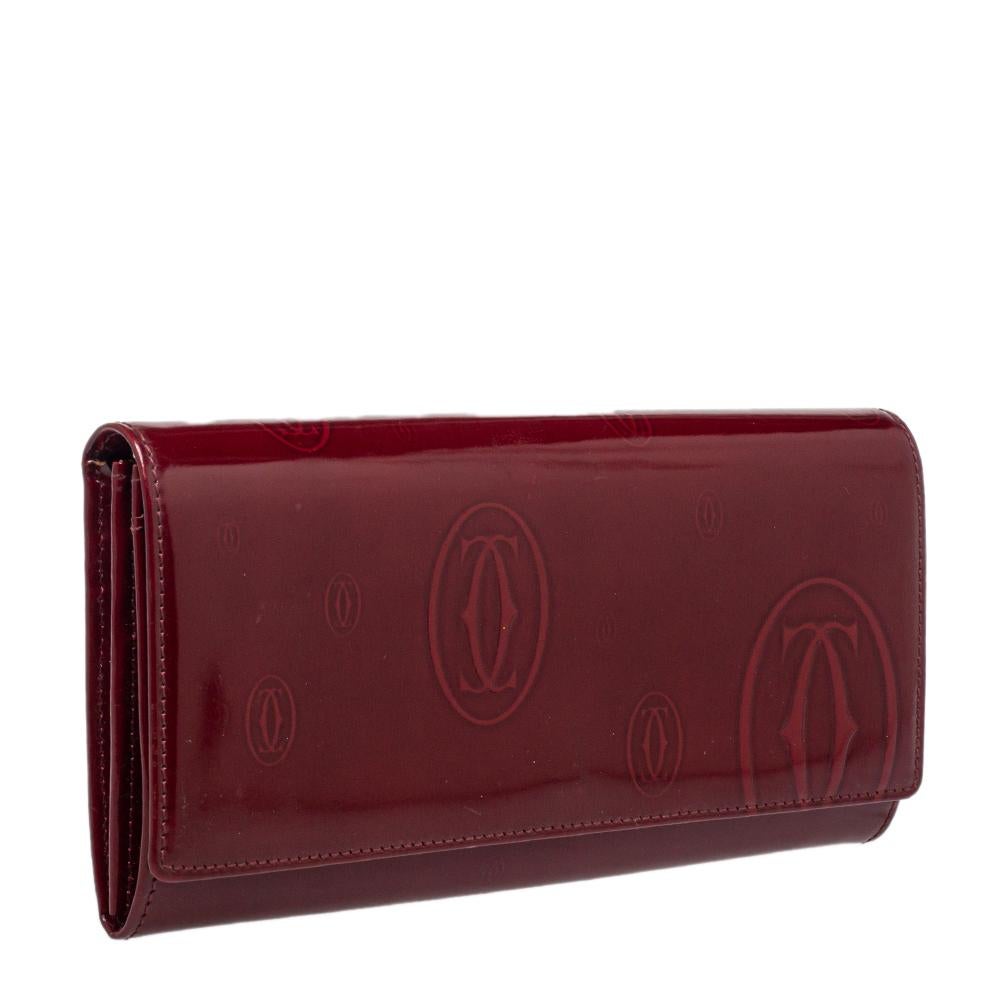 red cartier wallet