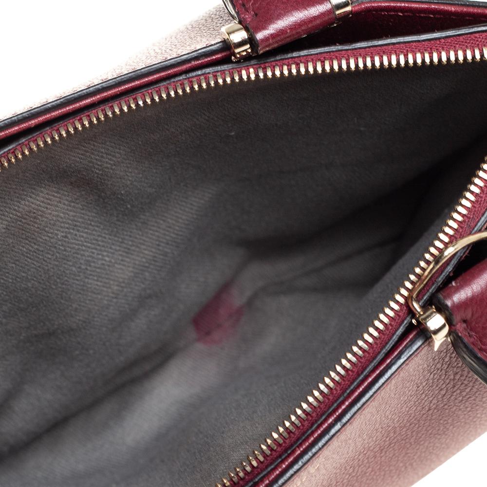 Cartier Dunkelrotes Leder Mini C de Cartier Tote 3