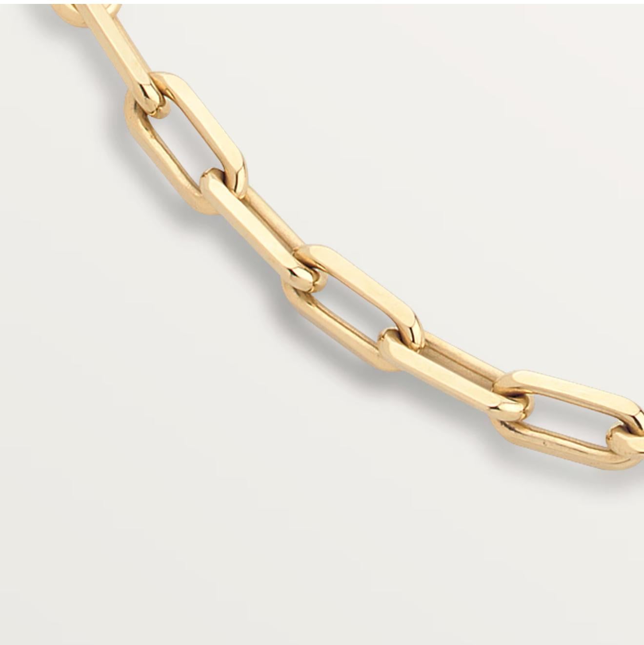 Cartier De Santos Kette Halskette aus 18 Karat Gelbgold für Damen oder Herren