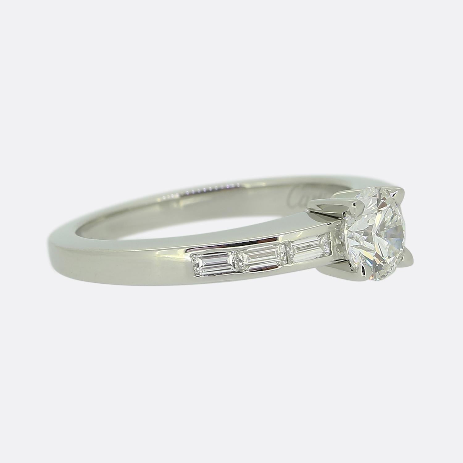 Brilliant Cut Cartier Déclaration d'Amour Diamond Solitaire Ring For Sale
