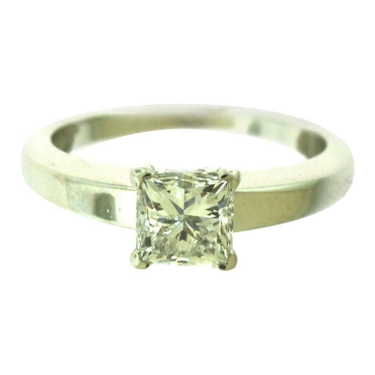 Cartier Declaration D'Amour Princess Cut GIA Diamond Platinum Ring For