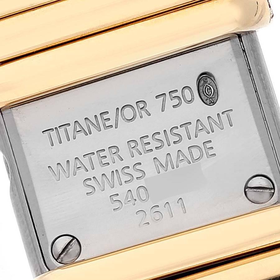 Cartier Declaration Yellow Gold Titanium Diamond Ladies Watch WT000150 1
