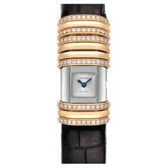 Cartier Declaration Yellow Gold Titanium Diamond Ladies Watch WT000150