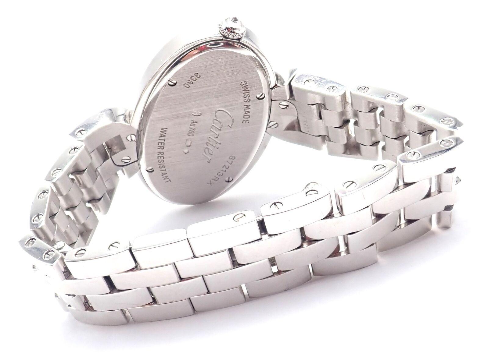 Cartier Montre-bracelet Delices de Cartier en or blanc et quartz avec diamants 3380 Excellent état - En vente à Holland, PA