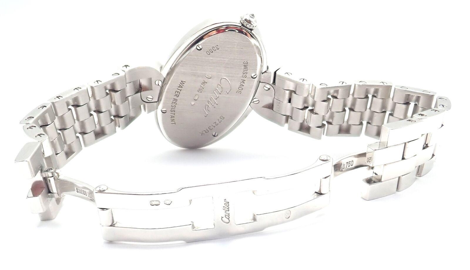 Cartier Delices de Cartier Diamond White Gold Quartz Wristwatch 3380 In Excellent Condition For Sale In Holland, PA