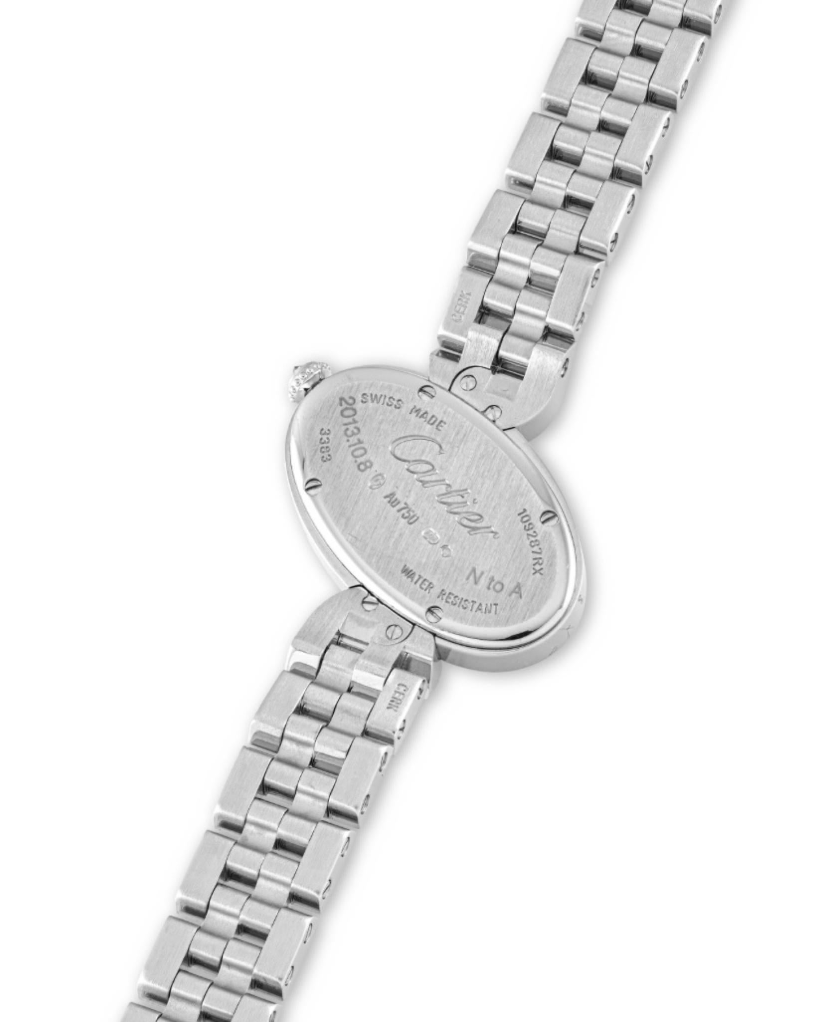 Cartier Delices de Cartier Ref. 3383 with Diamonds in White Gold In Excellent Condition In Rugby, England