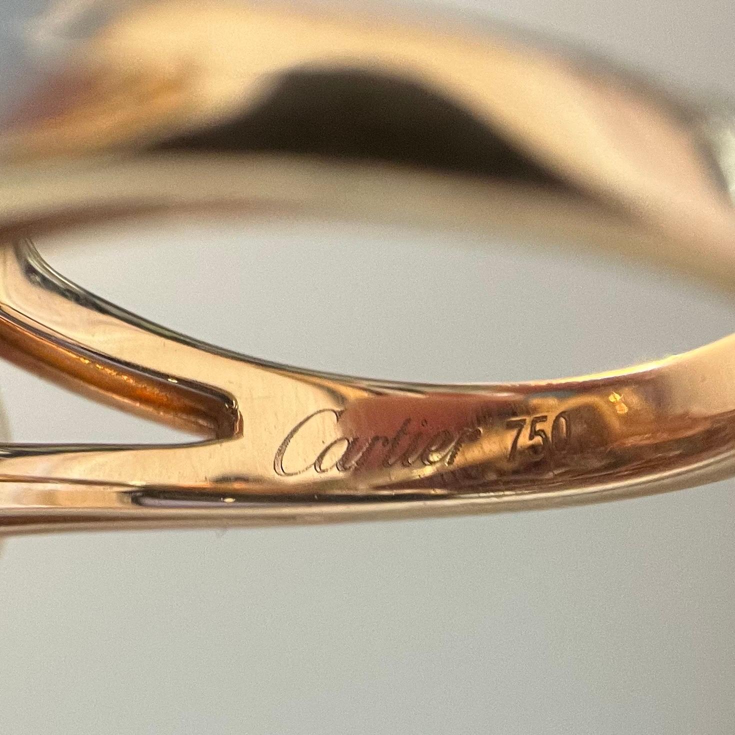 Women's or Men's Cartier Délices De Goa 18 Karat Yellow Gold Turquoise Amethyst and Diamond Ring