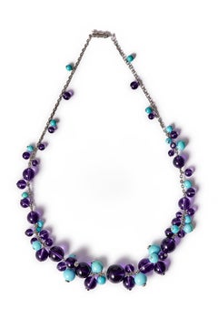 Cartier, ‘Délices de Goa' turquoises and amethysts necklace