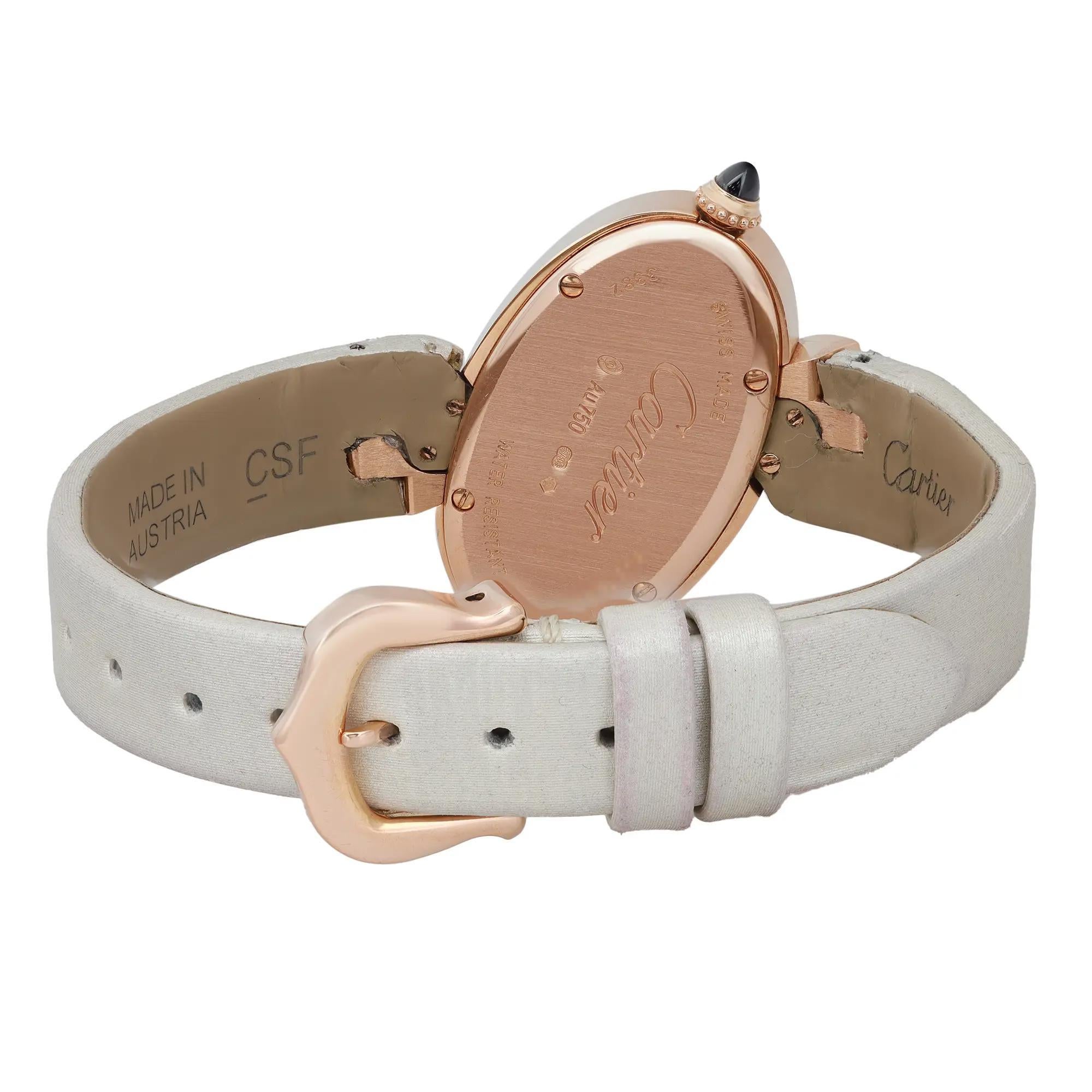 Cartier Delices De Small 18K Rose Gold Silver Dial Ladies Watch W8100009 1