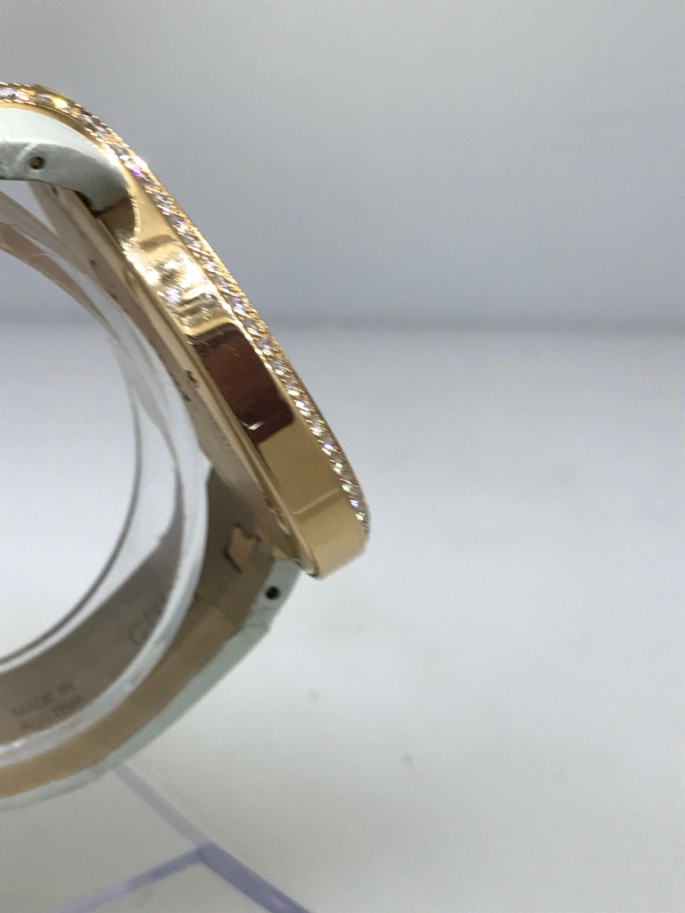 Cartier Delices XL Rose Gold Diamond Ladies Leather Band Watch W800020 ...