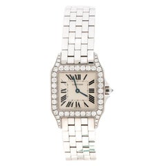 Cartier Demoiselle Ref. 2703 Watch in Solid White Gold with Diamonds