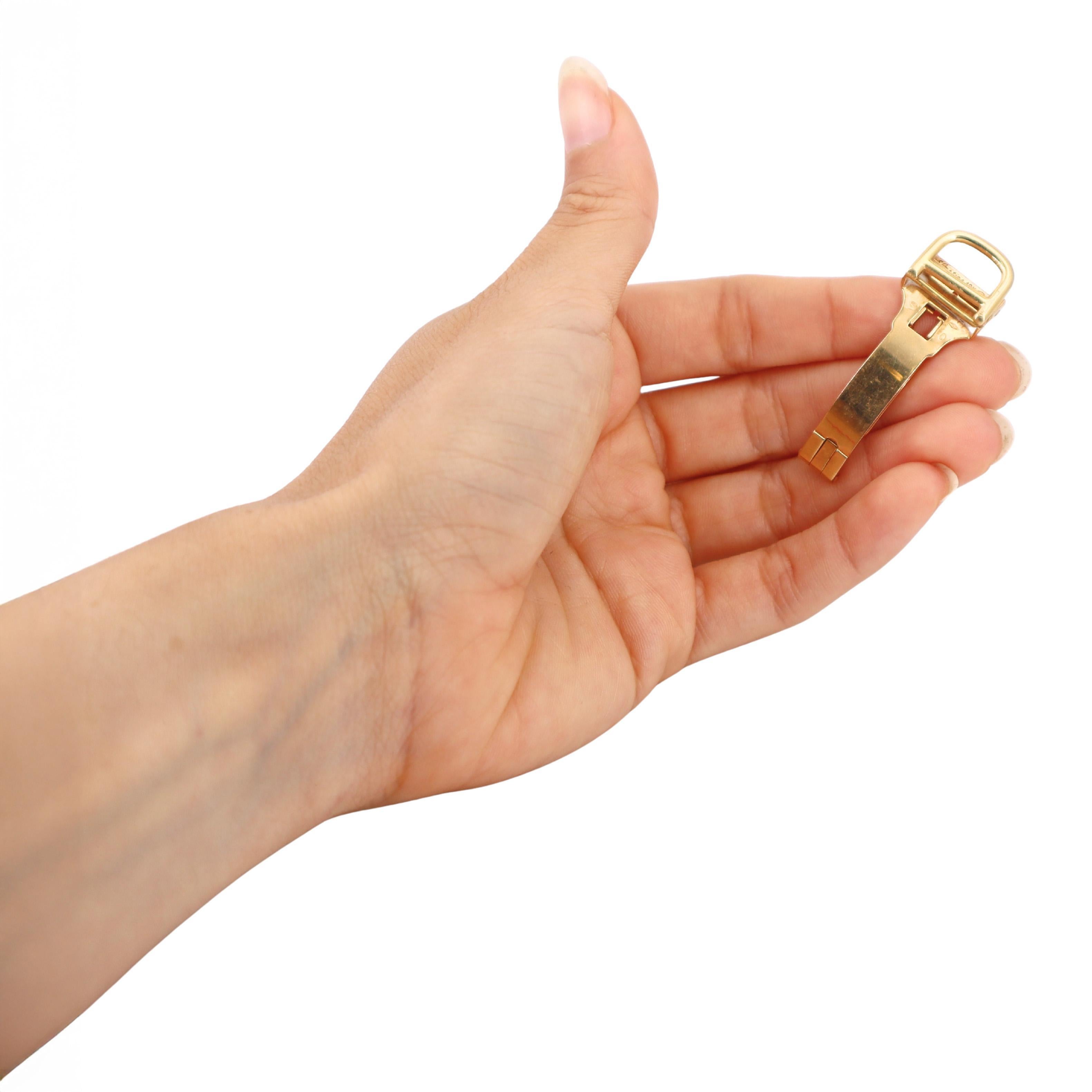 CARTIER Deployment 18kt yellow Gold Clasp Buckle 14mm en vente 1