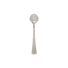 Cartier Des Must Sterling Silver Gold Accent Demitasse Spoon