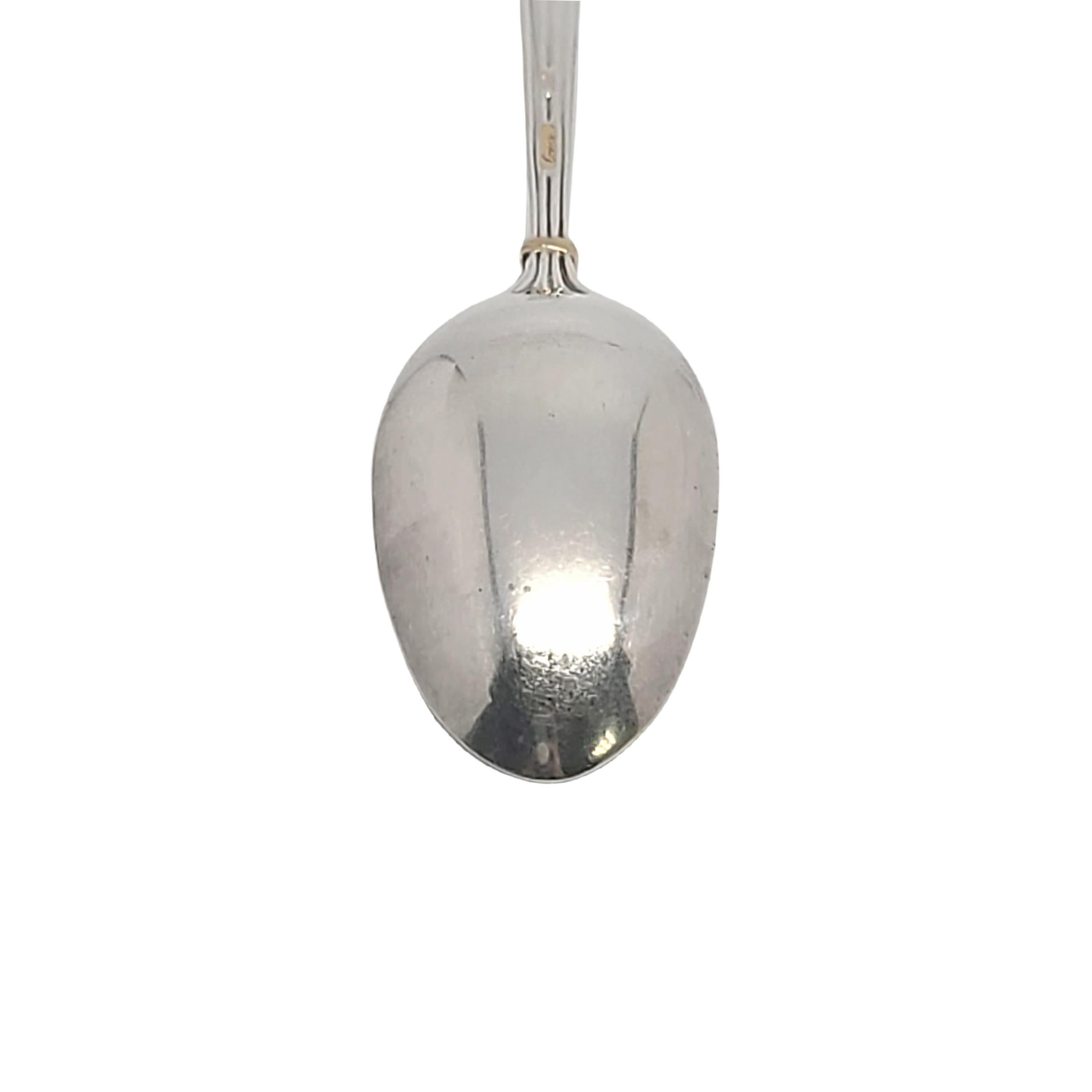 Cartier Des Must Sterling Silver Gold Accent Demitasse Spoon 1