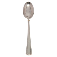 Cartier Des Must Sterling Silver Gold Accent Demitasse Spoon