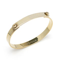 Cartier Designer Aldo Cipullo, 18k Gold Plated "Love" Bracelet