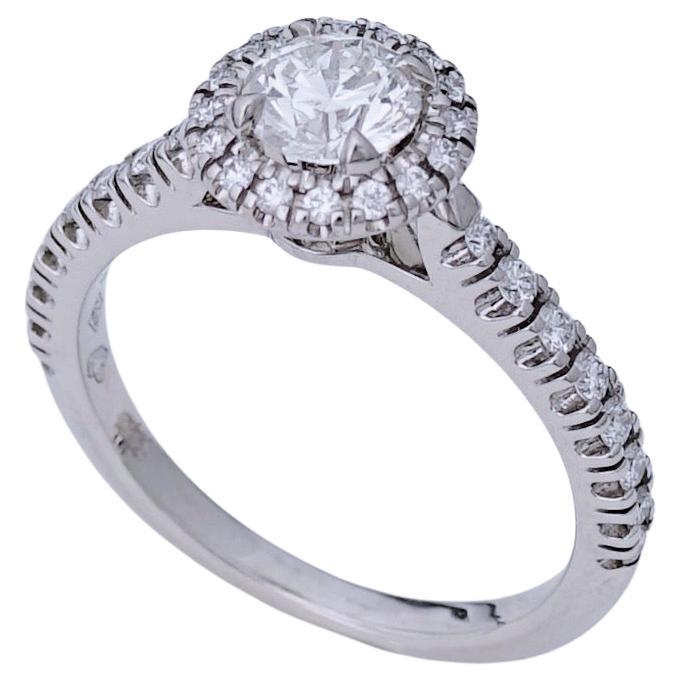 Cartier, Desitnee Solitaire Round Cut GIA 0.42 Carat G/VS1 Diamond Ring