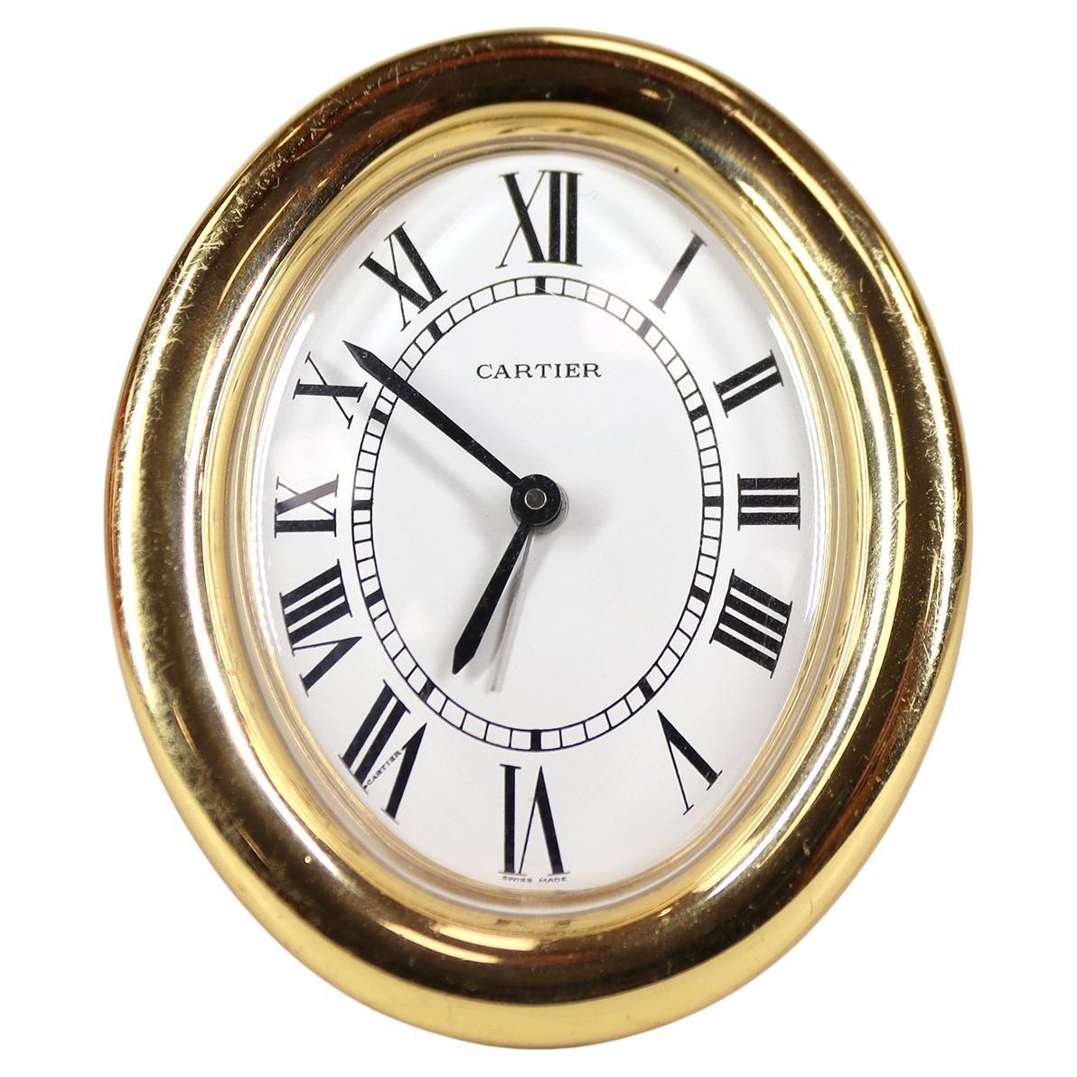 Cartier Desk Clock with Original Case