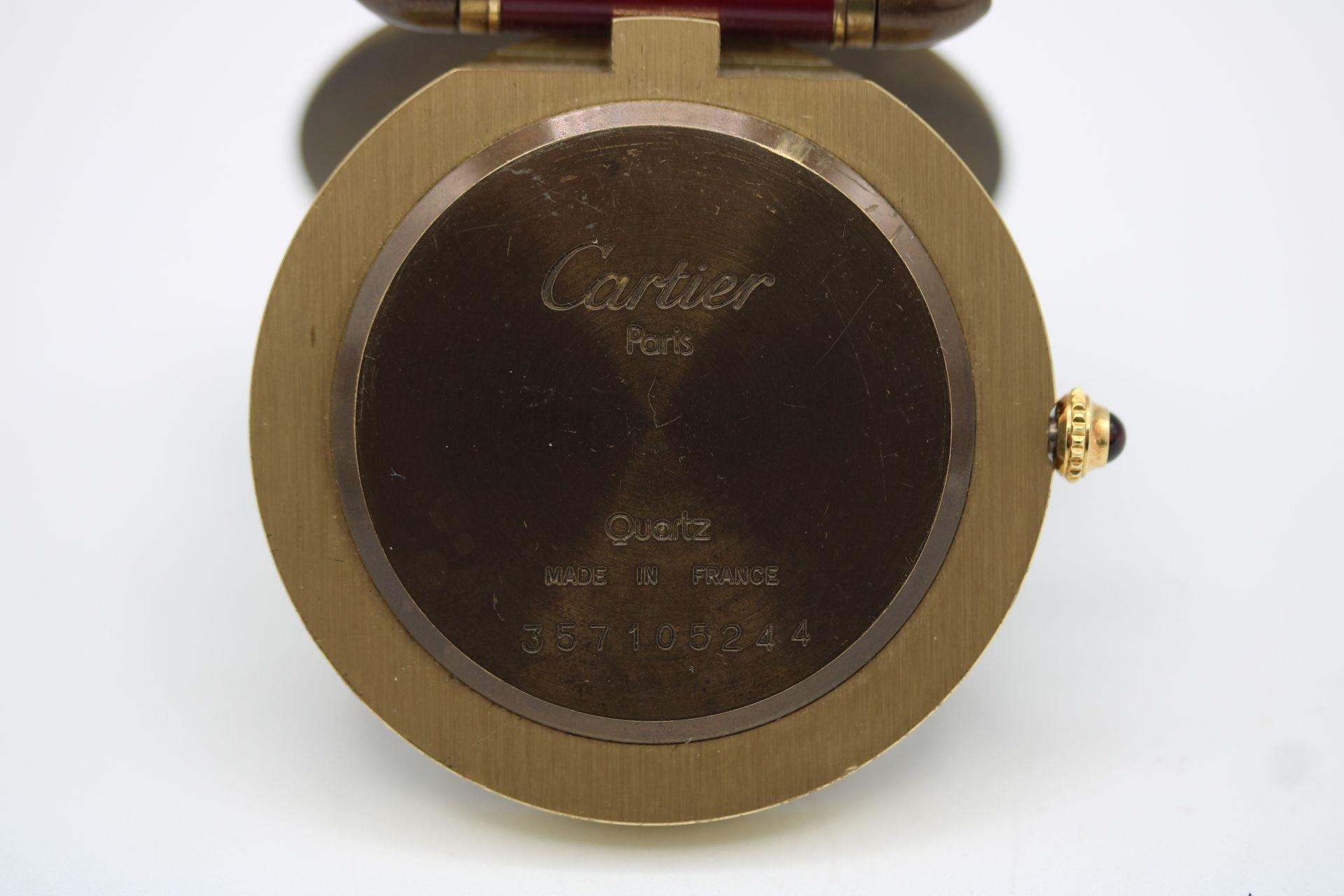 Horloge de bureau / de voyage Cartier 1980 2