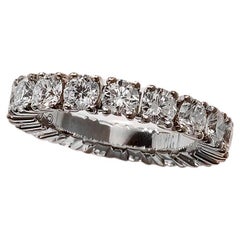 Cartier Destinée - Anello con diamanti a memoria da 2,56 carati in platino