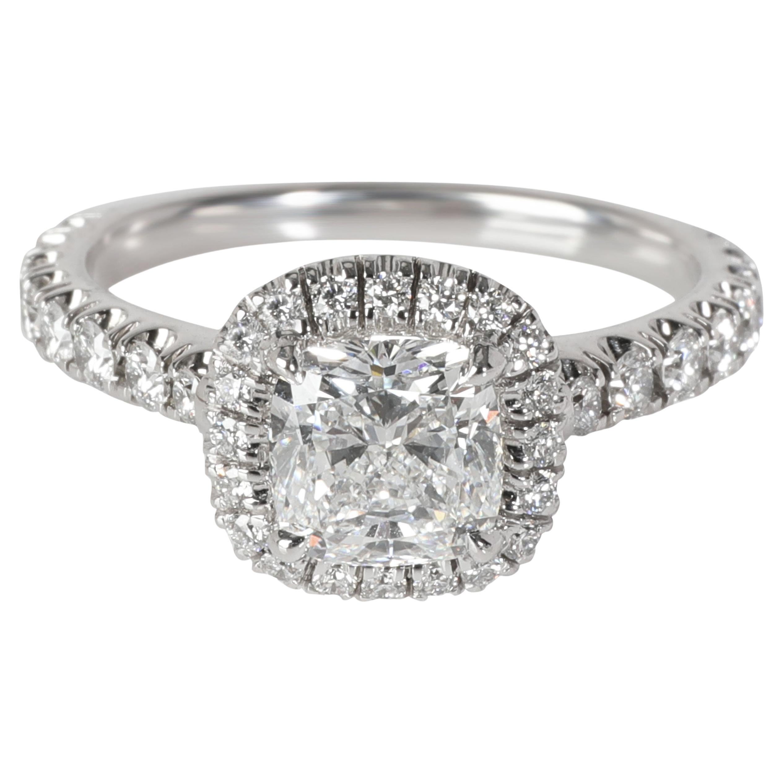 Cartier Engagement Ring Ballerina Platinium Ring with Diamonds at