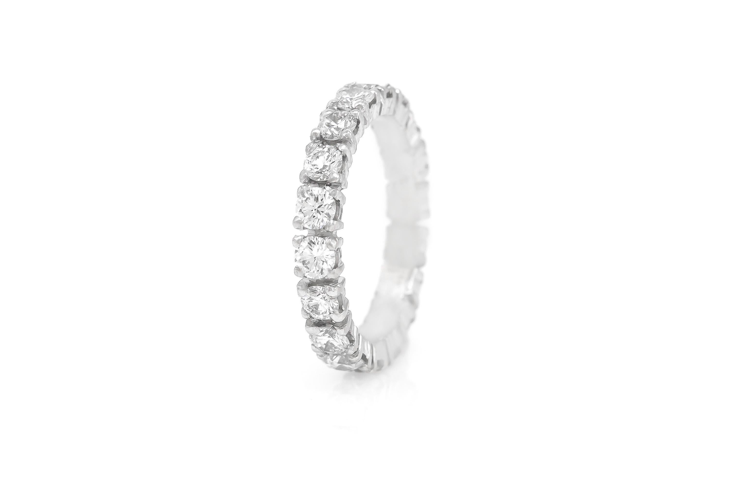 Round Cut Cartier Destinée Diamond Eternity Band For Sale