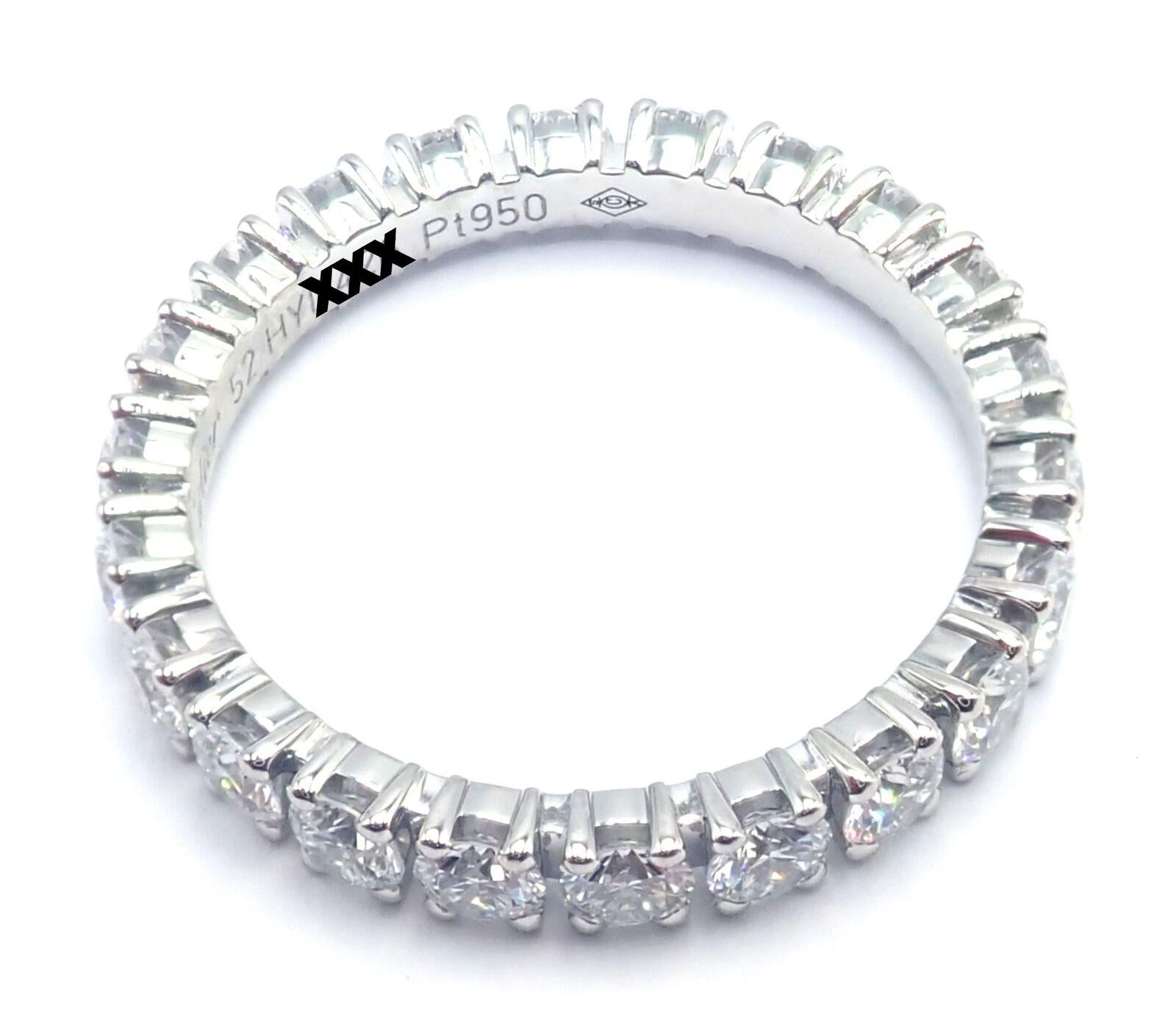 Cartier Destinee Full Diamond Platinum Eternity Wedding Band Ring 1