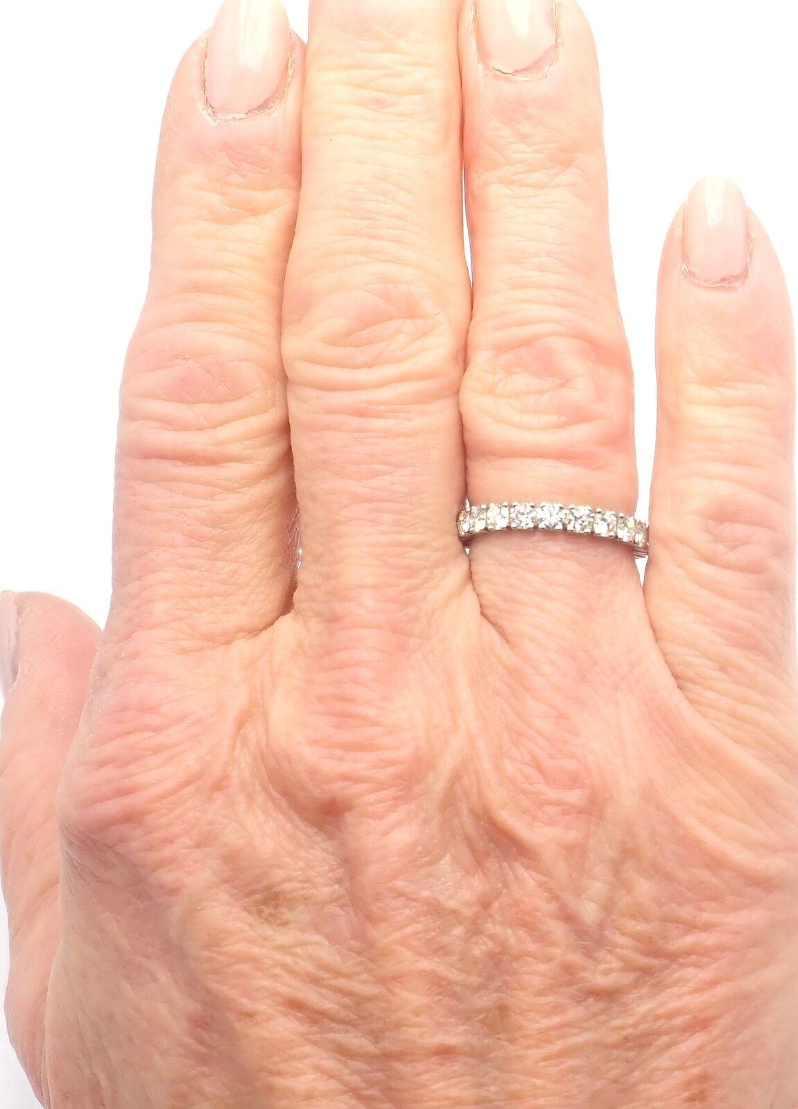 Cartier Destinee Full Diamond Platinum Eternity Wedding Band Ring 2