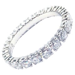 Cartier Destinee Full Diamond Platinum Eternity Wedding Band Ring