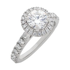 Cartier "Destinee" GIA Certified 0.73 Carat Round Brilliant Diamond Ring