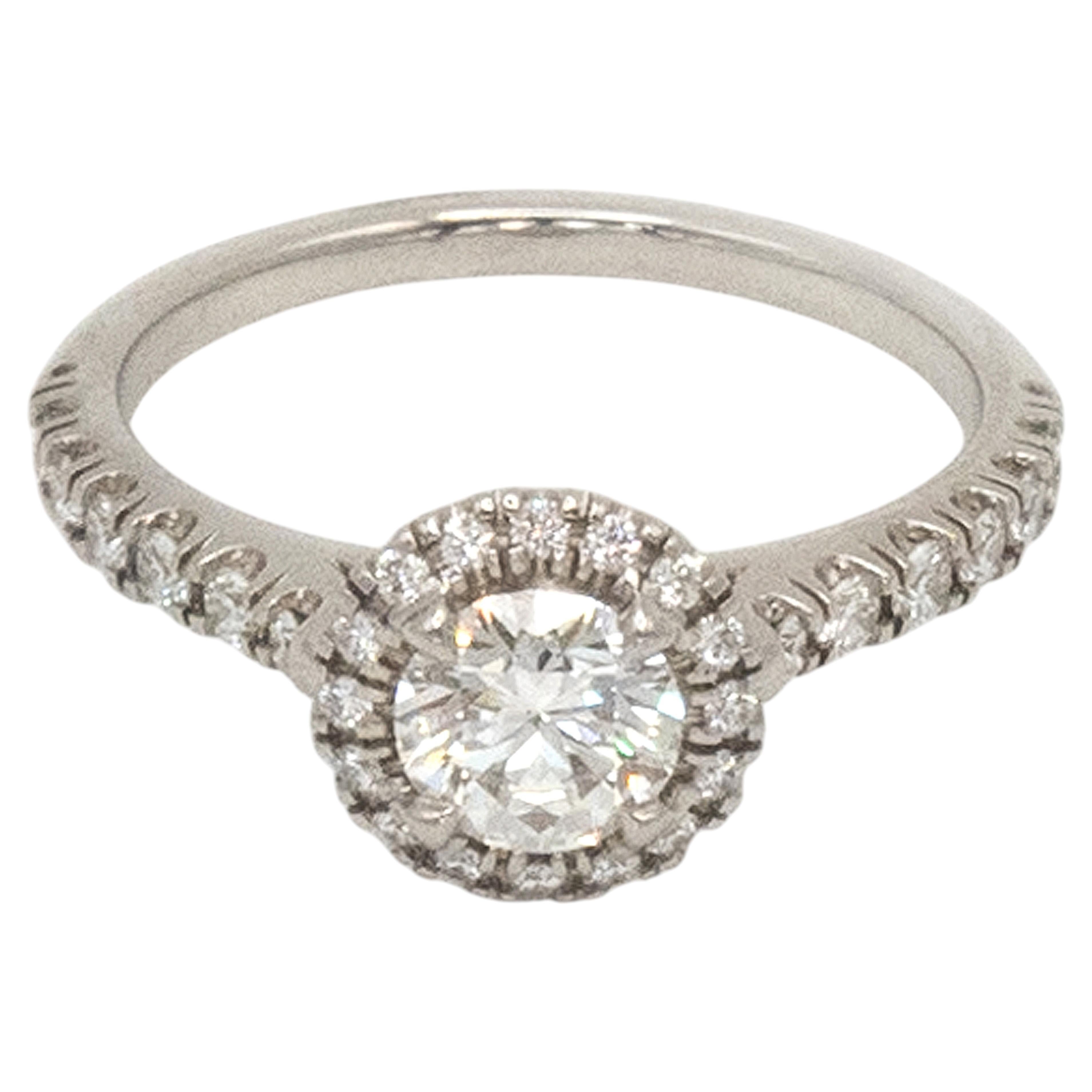 Cartier Destinée Solitärring aus Platin mit GIA-zertifiziertem Diamanten
