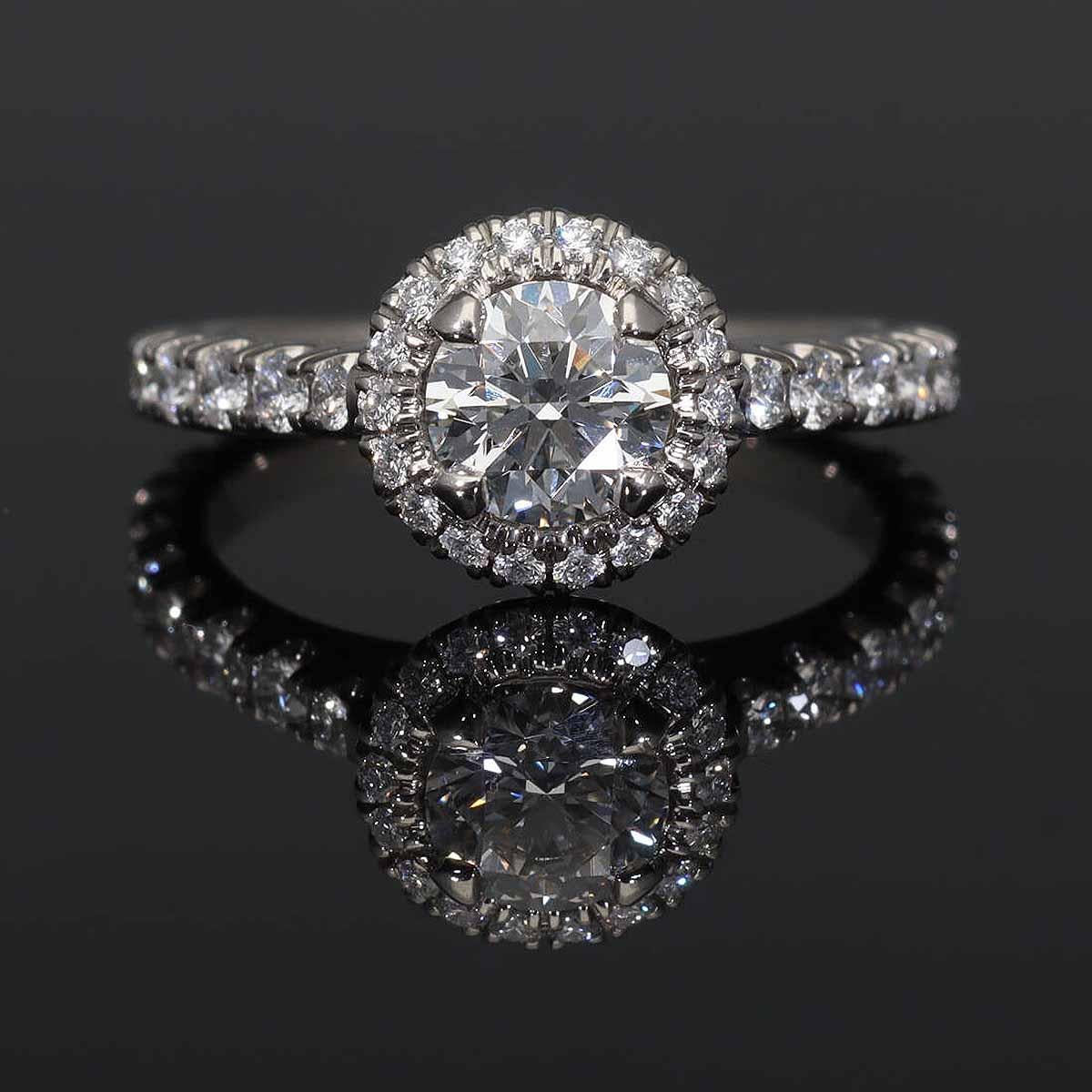 Cartier Destinee Solitaire Diamond 0.56ct F-VS1-Ex Anello in platino US 3 3/4 in vendita 3