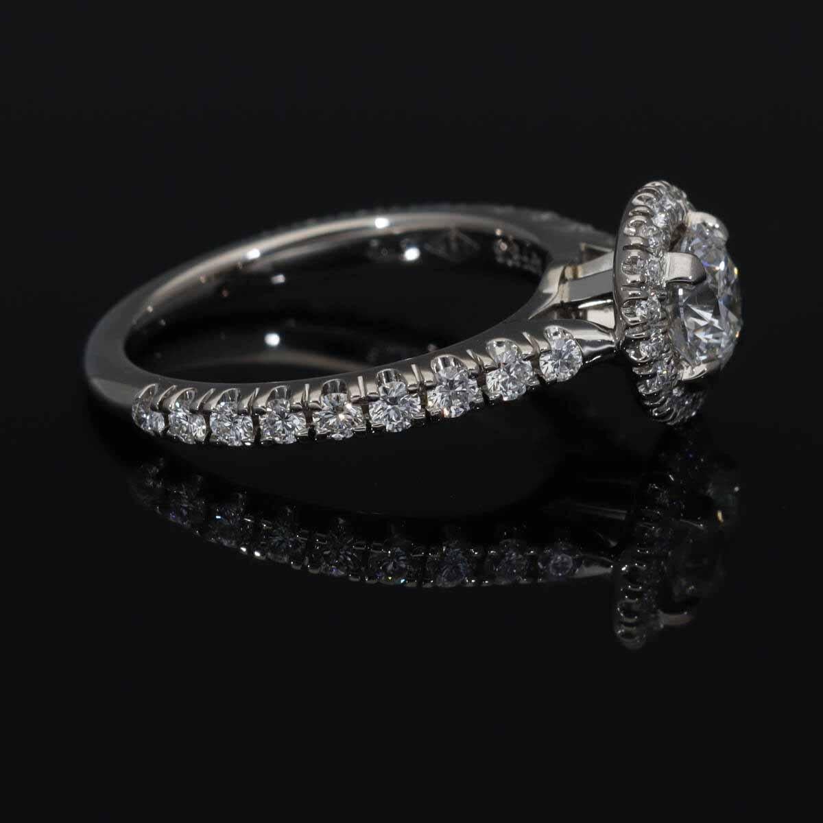 Cartier Destinee Solitaire Diamond 0.56ct F-VS1-Ex Anello in platino US 3 3/4 in vendita 4