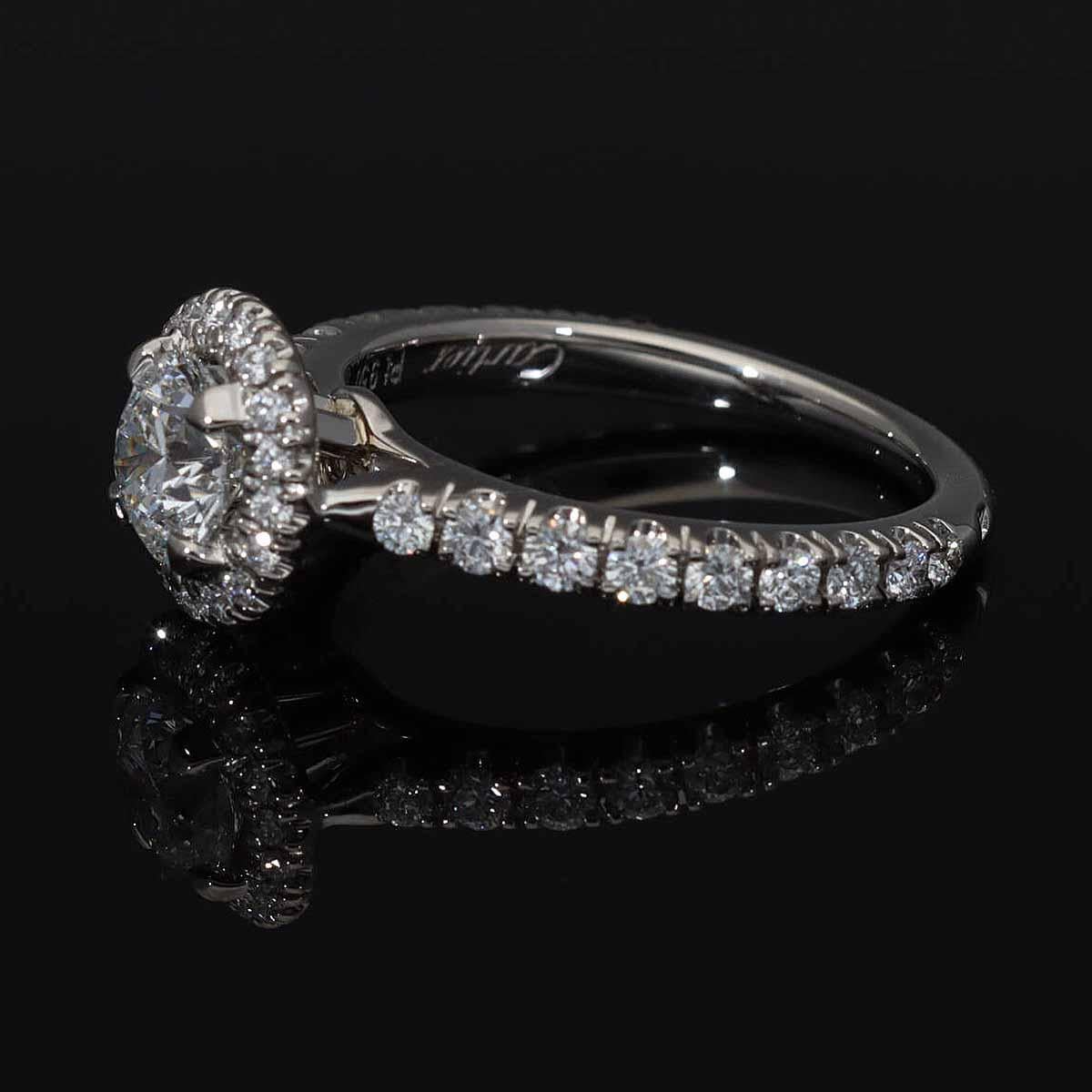 Cartier Destinee Solitaire Diamond 0.56ct F-VS1-Ex Anello in platino US 3 3/4 in vendita 5