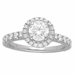 Cartier Destinee Solitaire Diamond 0.56ct F-VS1-Ex Platinum Ring US 3 3/4