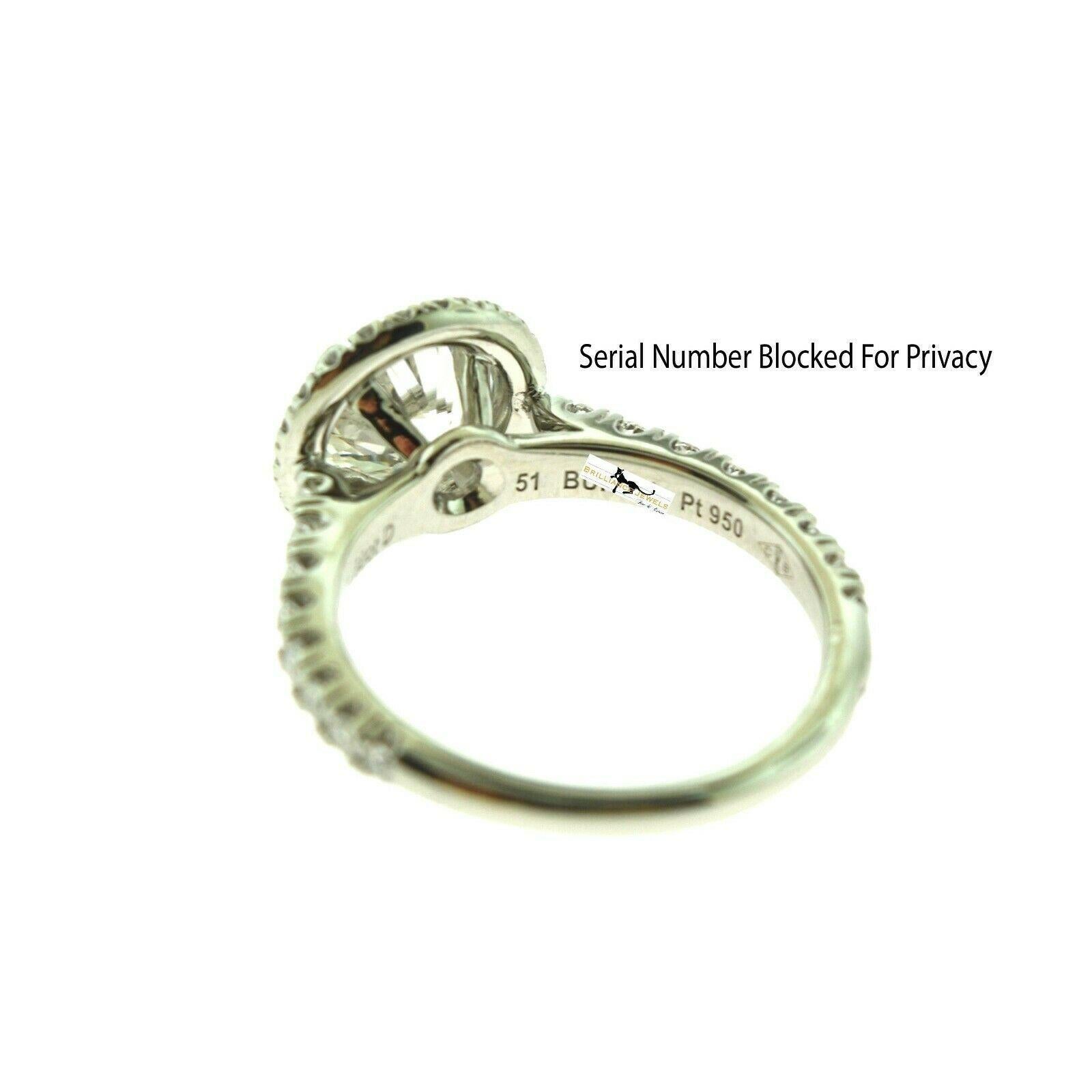 Cartier Destinee Solitaire GIA Diamond Platinum Engagement Wedding Ring In Good Condition In Miami, FL