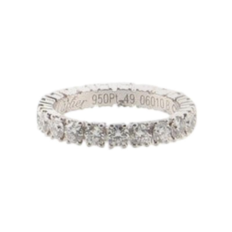 Cartier Destinee Wedding Band Ring Platinum and Diamonds 1.46 Carat