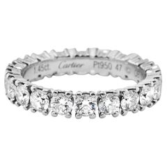 Fede nuziale CARTIER Destinée in platino con diamanti, 1,45 ct, circa 2015
