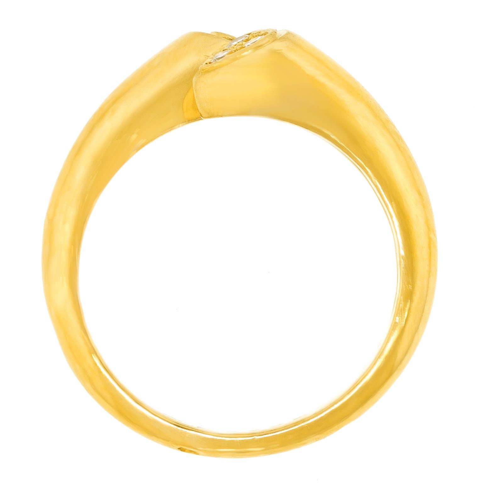 Cartier Deux Tetes Croisses Heart Motif Diamond Ring For Sale 5